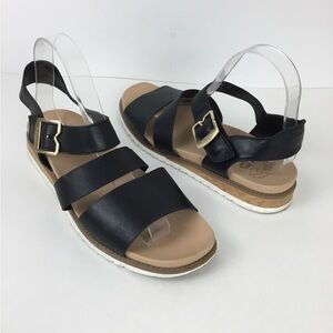 Dr. Scholl's Black Ankle Strap Sandals Size 8.5